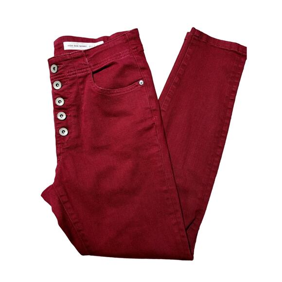Anthropologie Pilcro and the Letterpress Womens 28 Red High Rise Skinny Pants - Picture 1 of 15